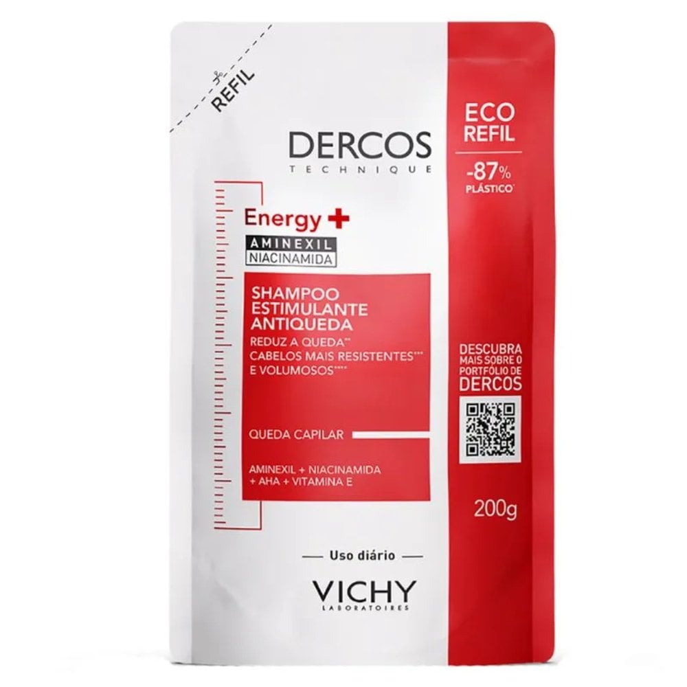 Shampoo Antiqueda Vichy Refil Dercos Energy+ 200ml