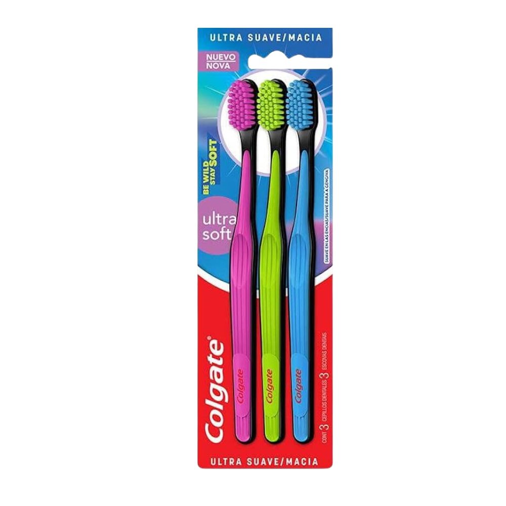 Escova Dental Colgate Ultra Soft Ultra Suave Cores Sortidas 3 Unidades