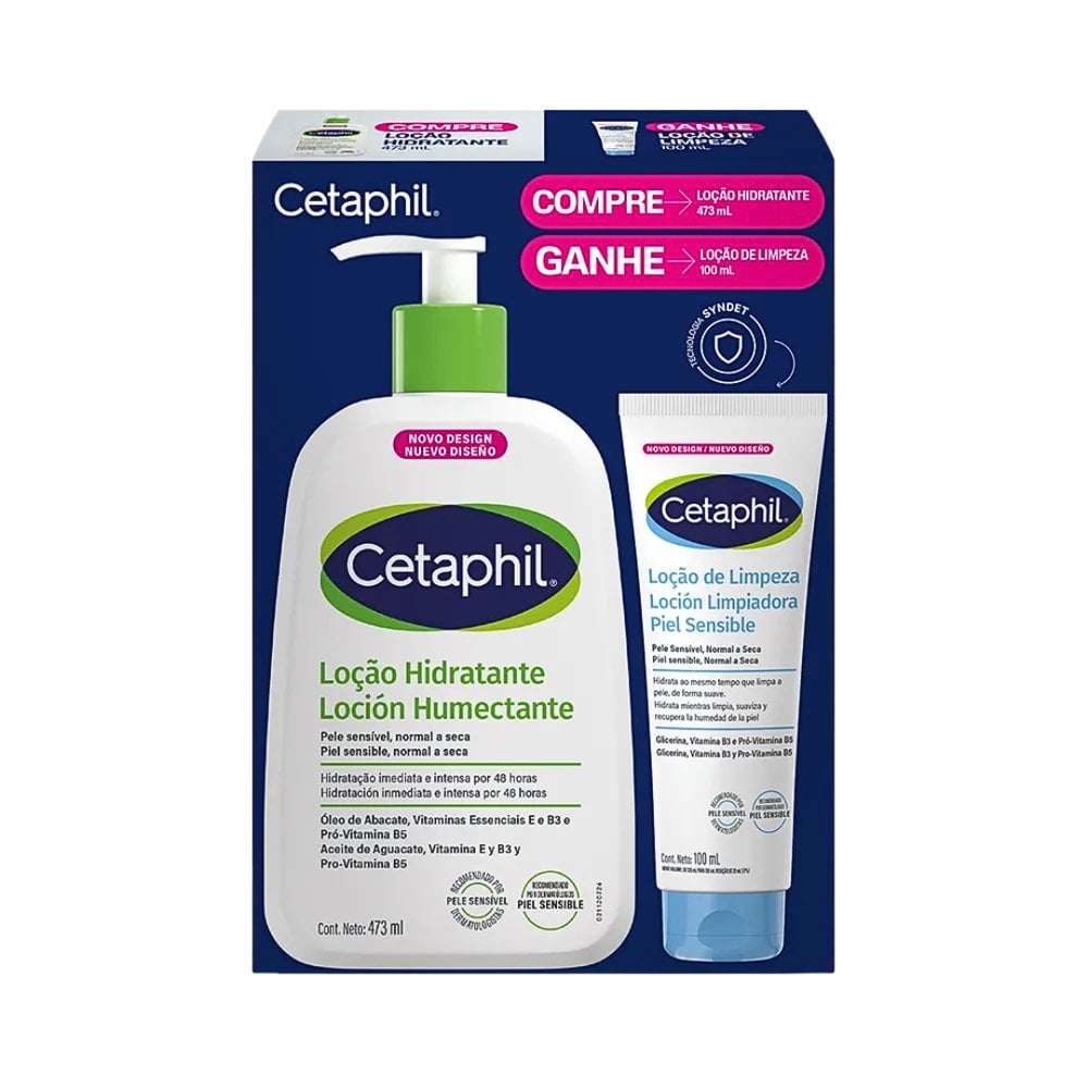 Cetaphil Loção Hidratante 473ml + Loção De Limpeza 100ml Kit